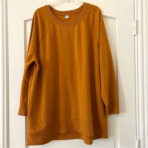 Old Navy Dark Mustard Tunic Sweatshirt XXL